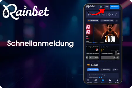 Schnellanmeldung Rainbet
