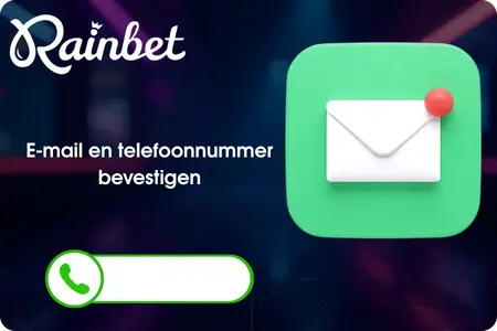Rainbet e-mail of telefoonnummer bevestigen Nederland
