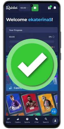 Rainbet Casino login account toegang